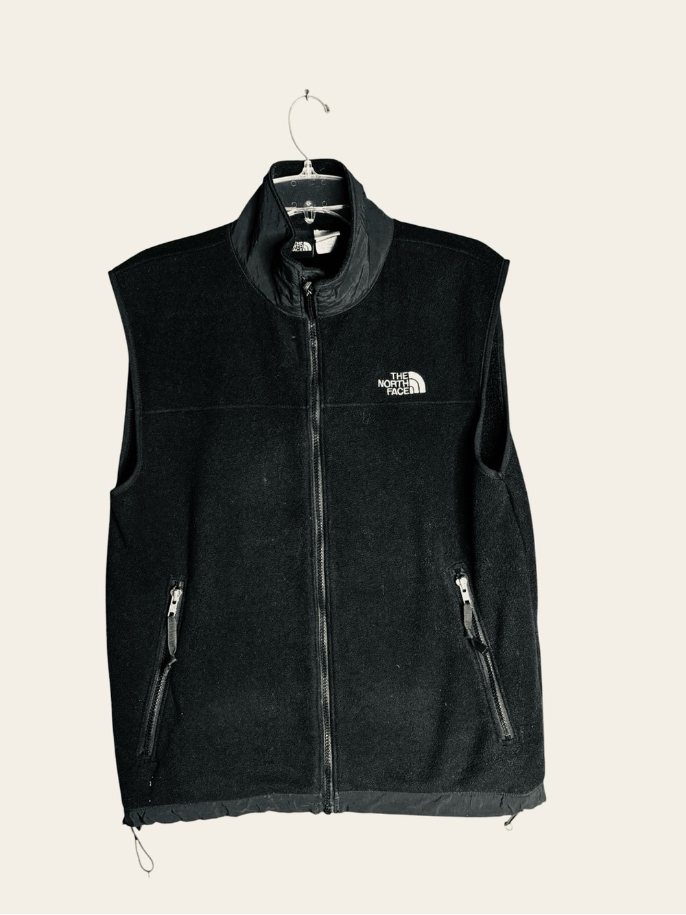 he North Face Black Fleece Full Zip Vest Men’s Medium